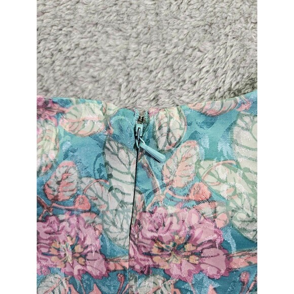 Vintage Schrader Womens Floral Full Length Sleeve Sz 12 - Picture 8 of 8